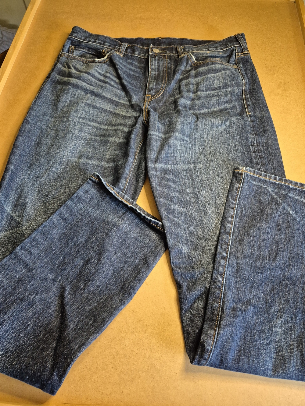 J. Crew Men's Straight Jeans in Dark Blue Wash 3670/1